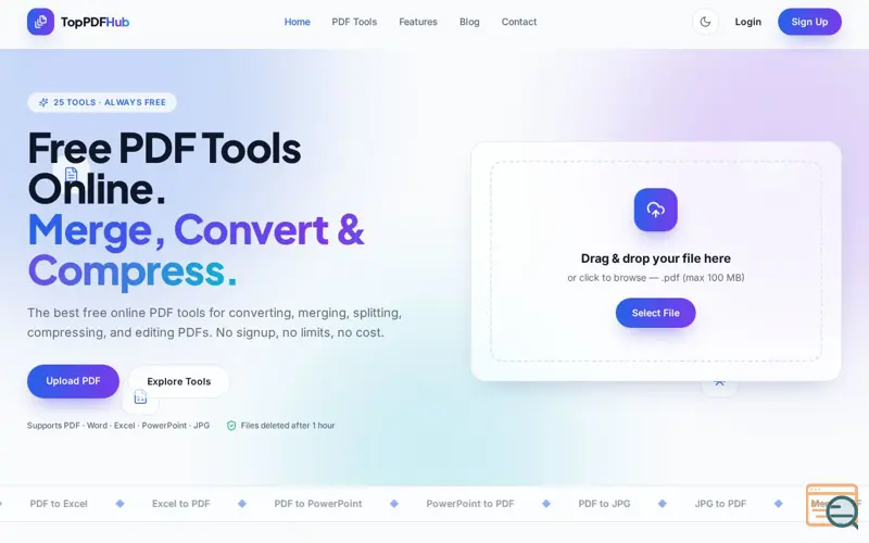 Screenshot of TopPdfHub