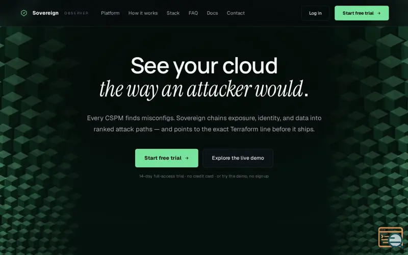 Screenshot of Sovereign Observer