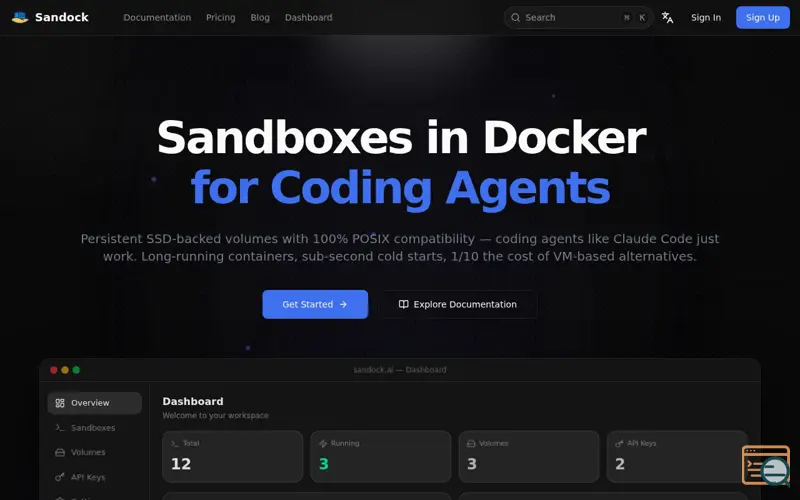 Screenshot of Sandock