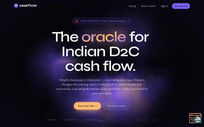 Screenshot of SeerFlow