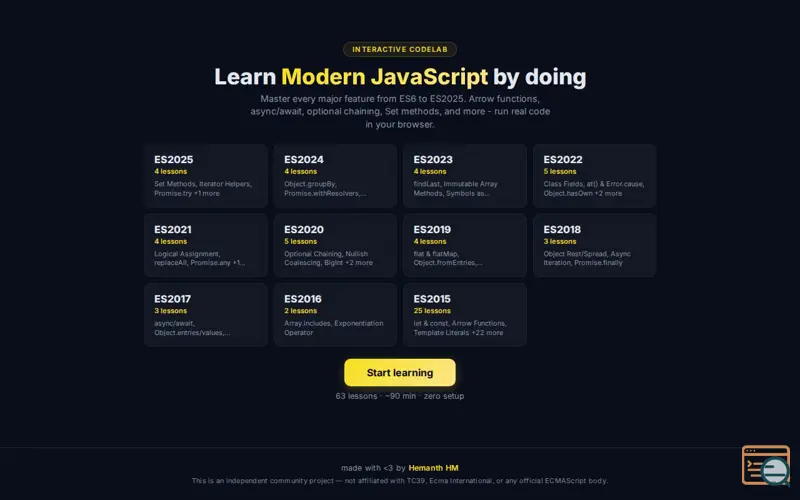 Screenshot of ESLabs