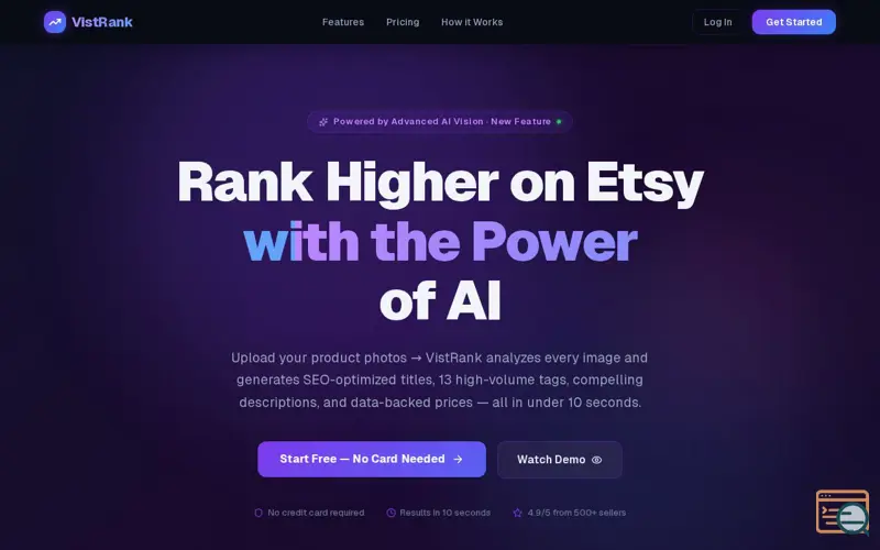 Screenshot of VistRank