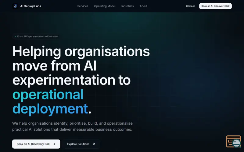 Screenshot of AI Deploy Labs