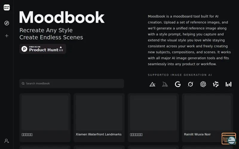 Screenshot of Moodbook