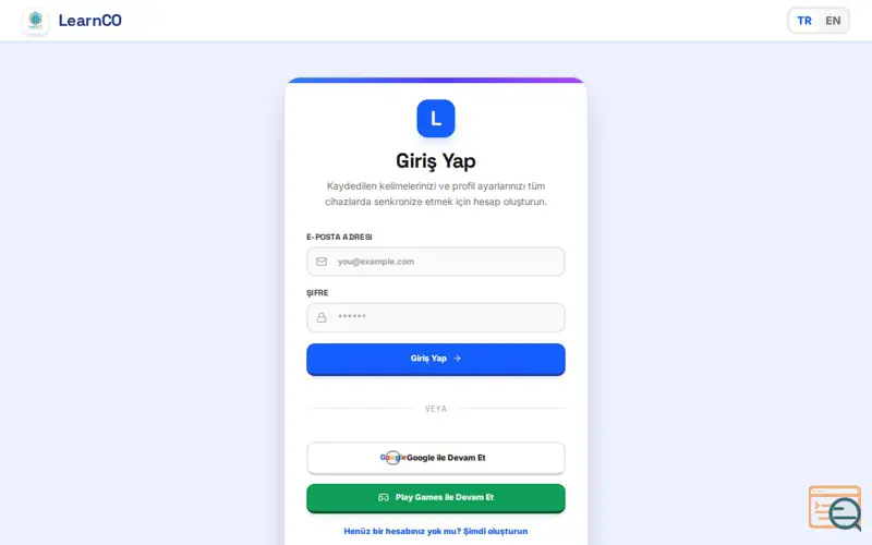 Screenshot of LearnCO