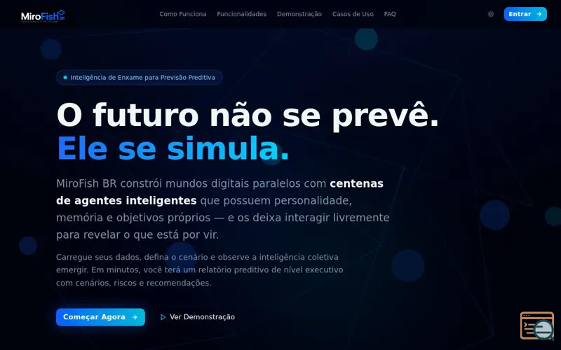 Screenshot of MiroFish