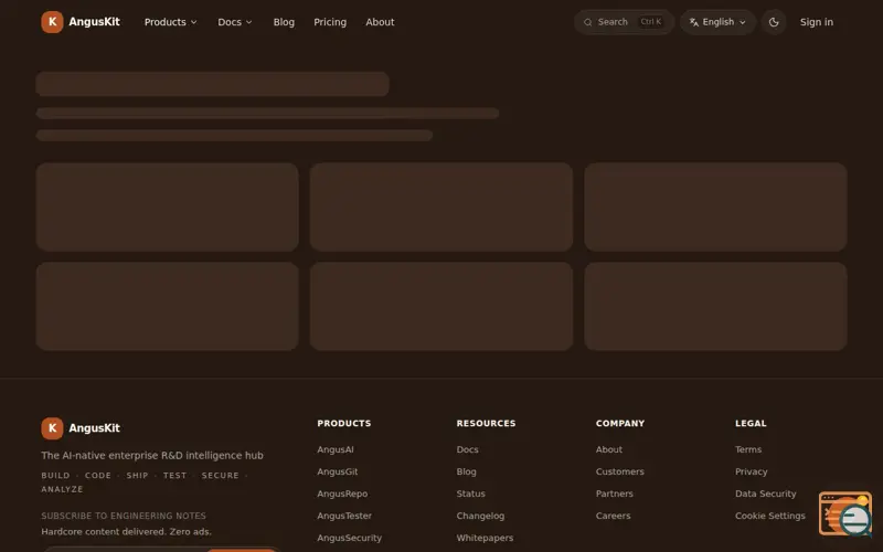 Screenshot of AngusKit