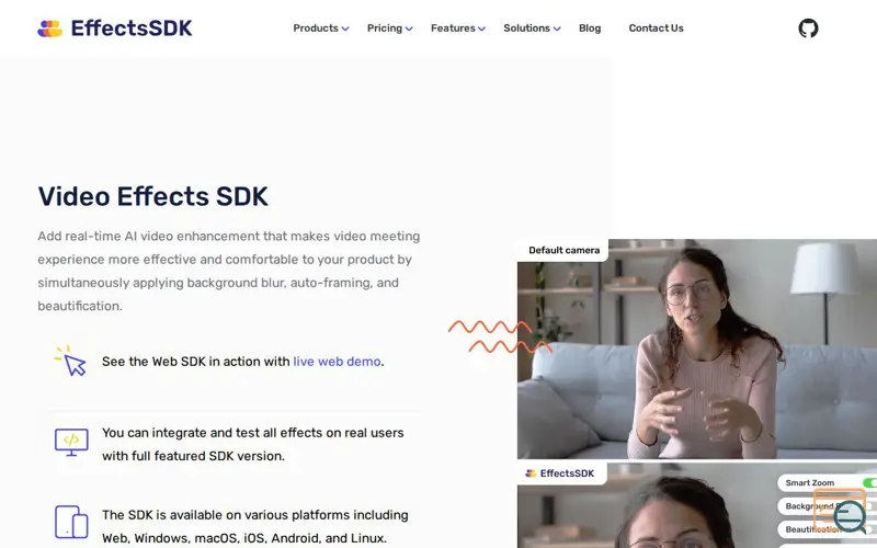Screenshot of Effects SDK
