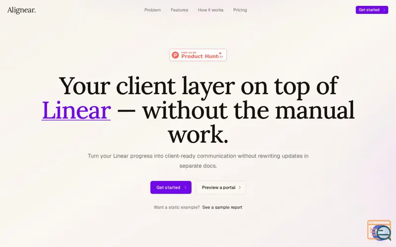 Screenshot of Alignear