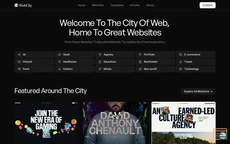 Screenshot of WebCity