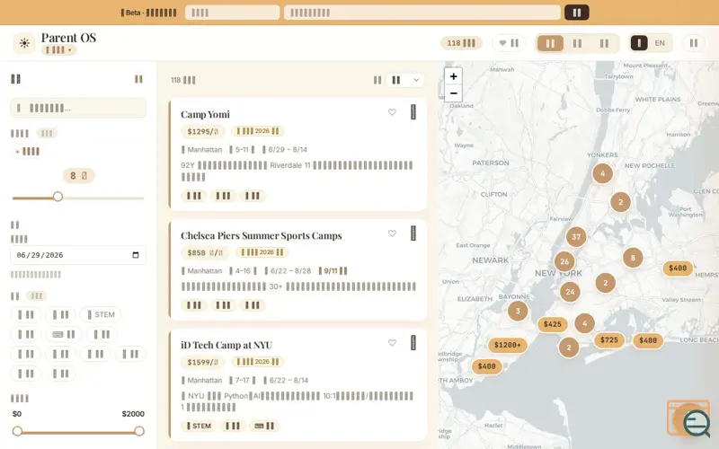 Screenshot of Parent OS