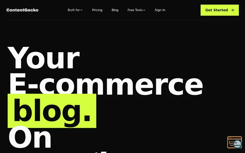 Screenshot of ContentGecko