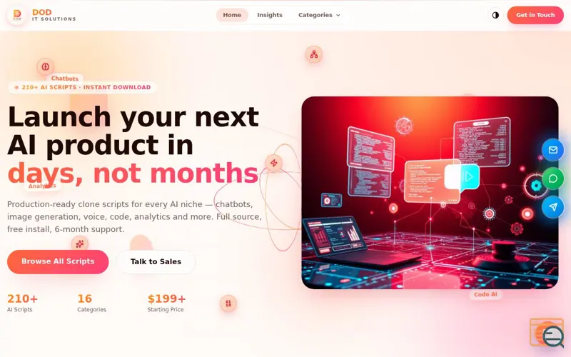 Screenshot of DOD IT Solutions
