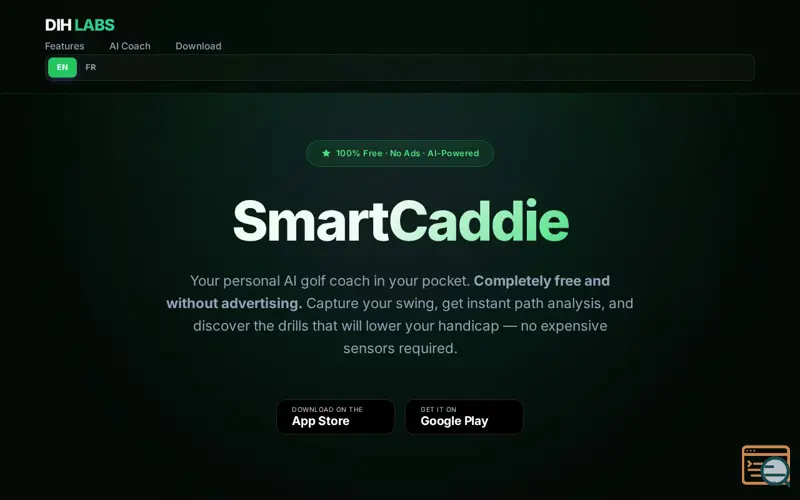 Screenshot of SmartCaddie