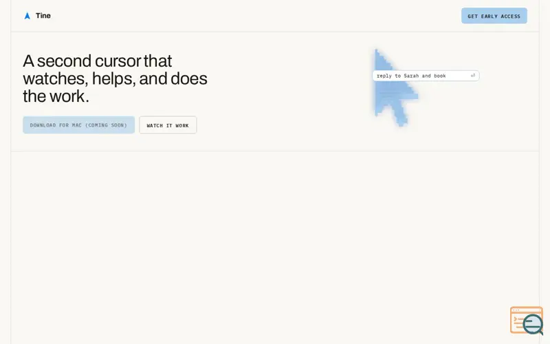 Screenshot of Tine