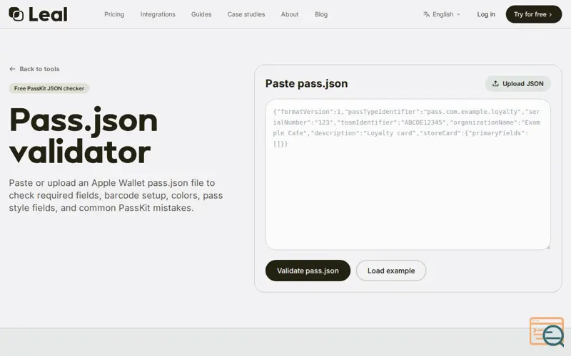Screenshot of Getleal