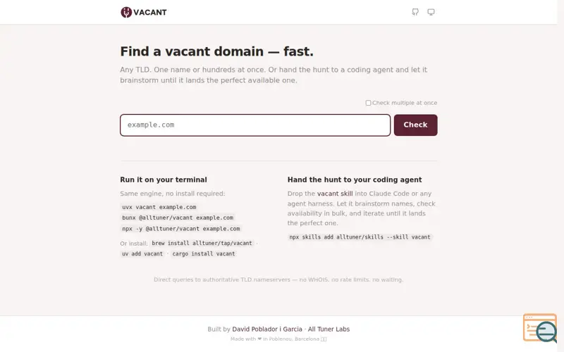 Screenshot of Vacant