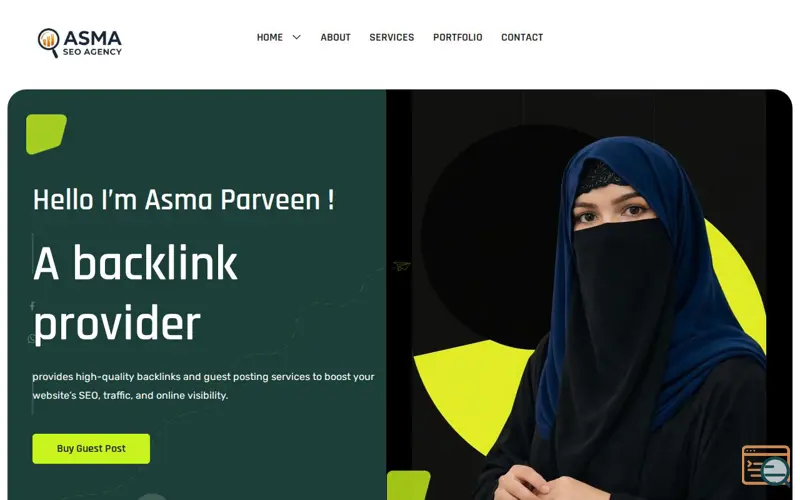 Screenshot of asmaseoagency.com