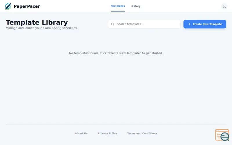 Screenshot of PaperPacer