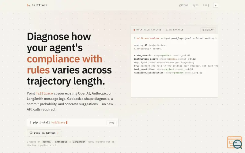 Screenshot of Halftrace