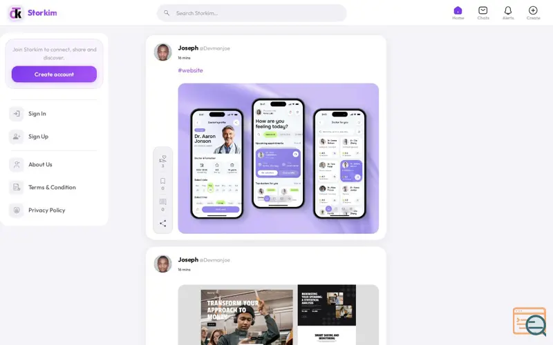 Screenshot of Storkim