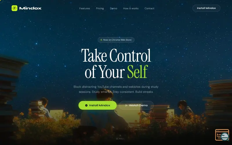 Screenshot of Mindox