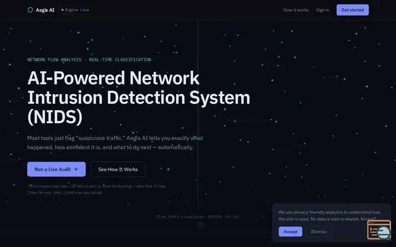 Screenshot of Aegis AI