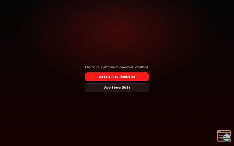 Screenshot of ScrollRead