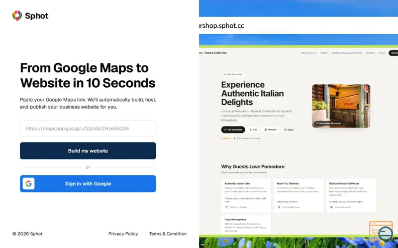 Screenshot of Sphot