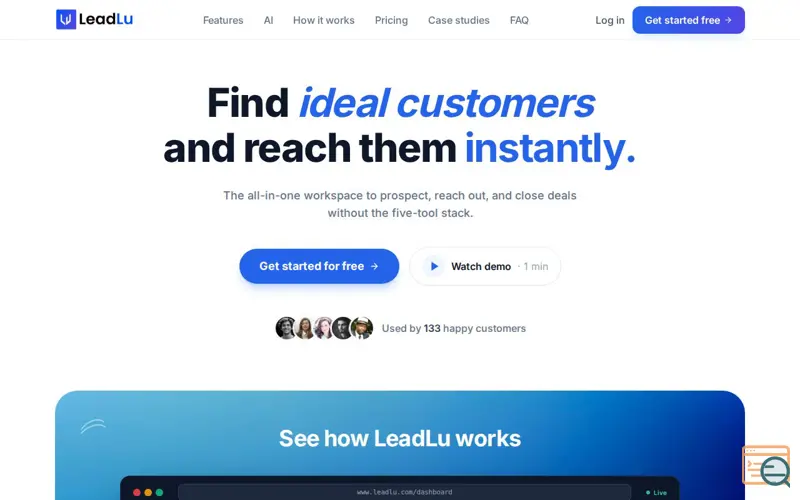Screenshot of LeadLu