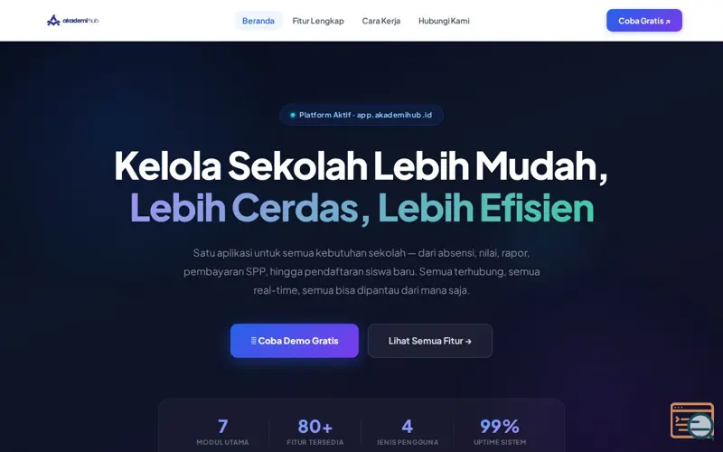 Screenshot of AkademiHub