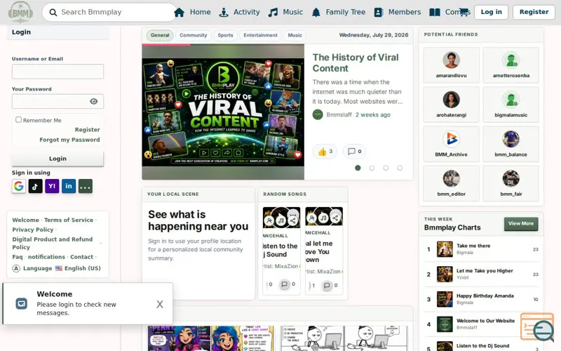 Screenshot of BMMPlay