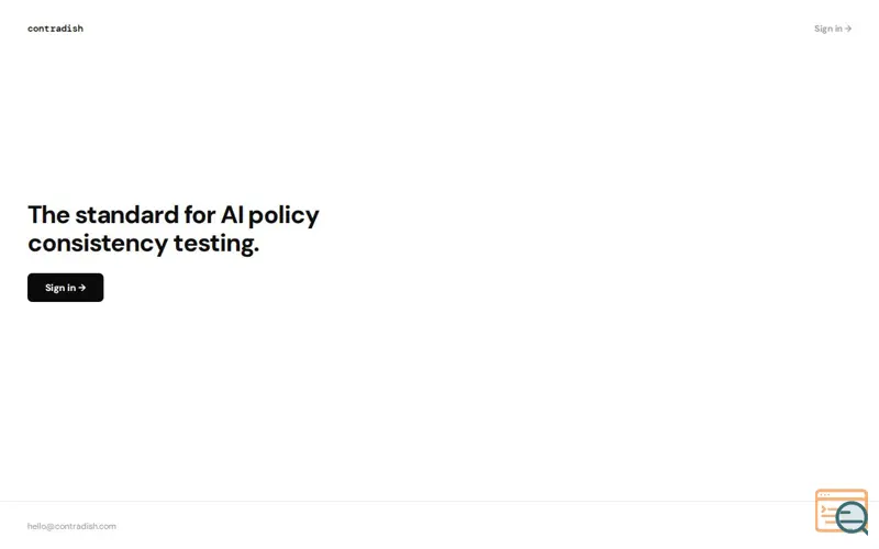 Screenshot of Contradish tests AI policy consistency