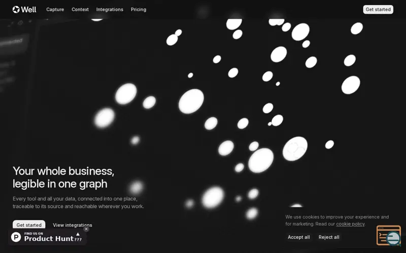 Screenshot of Well - Business Context Graph