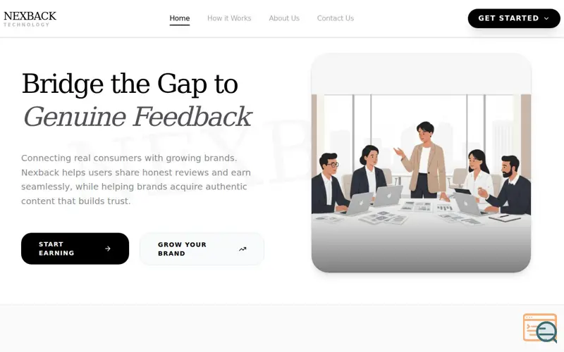 Screenshot of NexBack