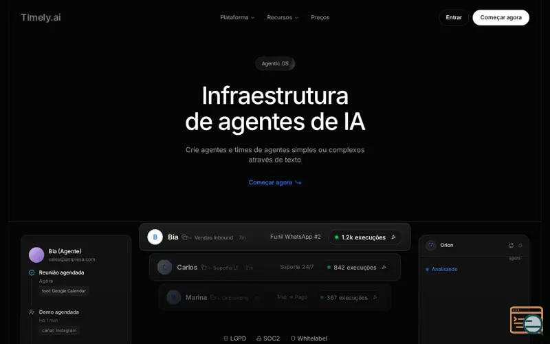 Screenshot of Timely.ai