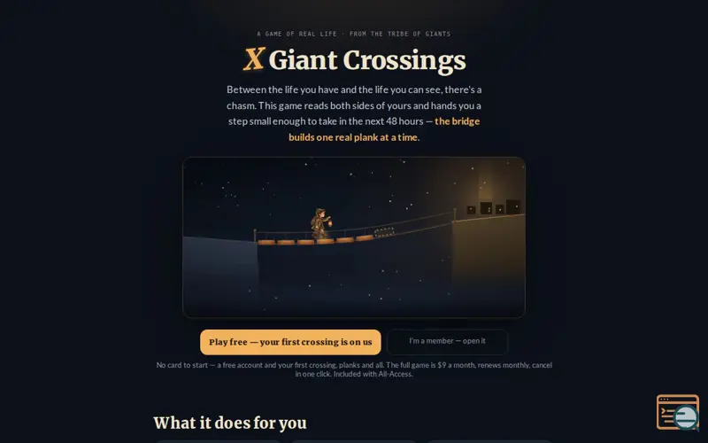 Screenshot of Giant Crossings