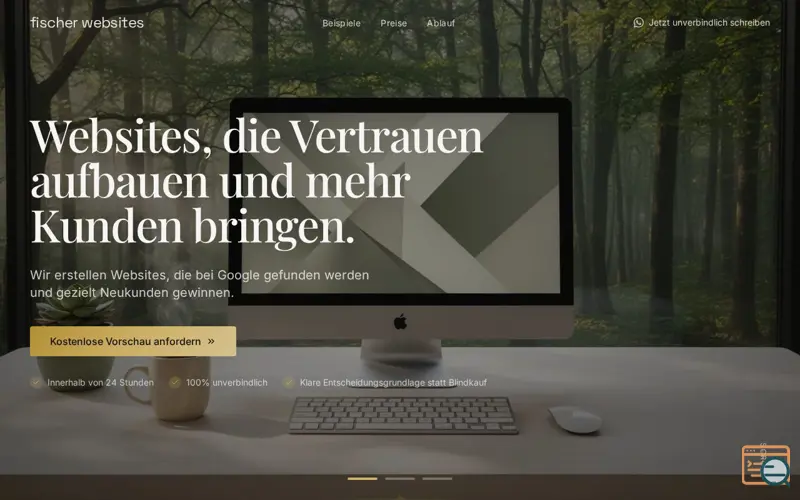 Screenshot of Fischer Websites