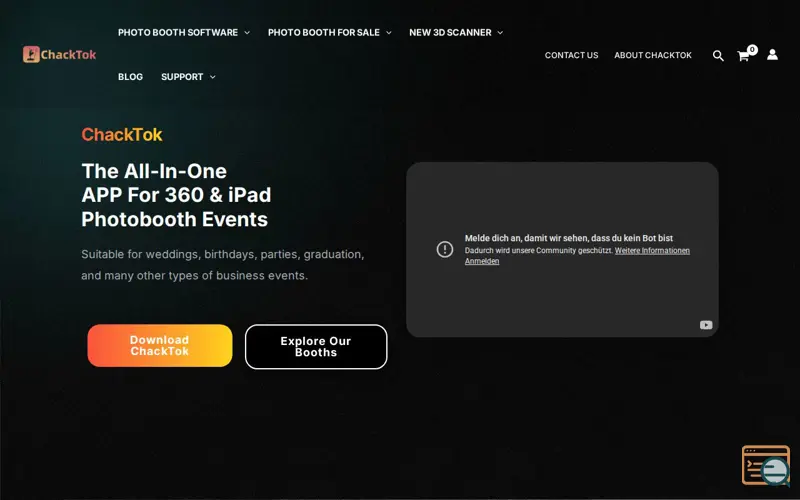 Screenshot of ChackTok