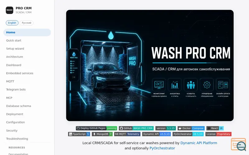 Screenshot of WASH PRO CRM