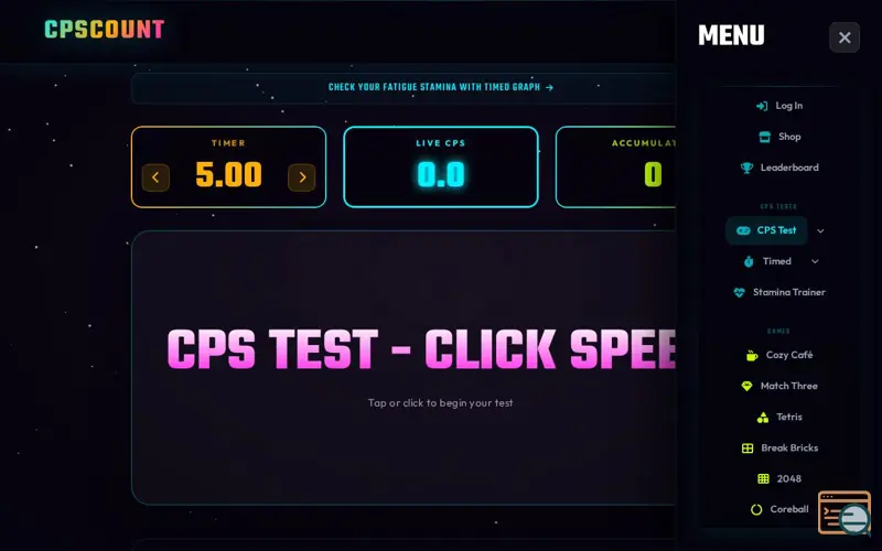 Screenshot of CPSCount