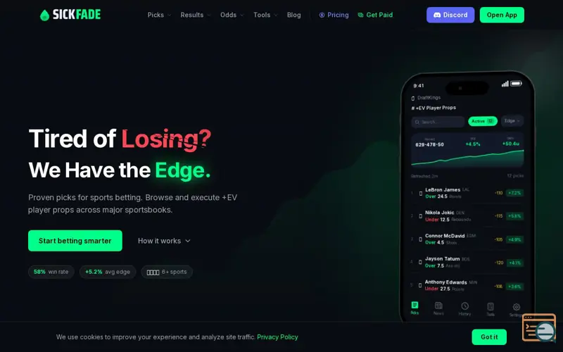 Screenshot of SickFade