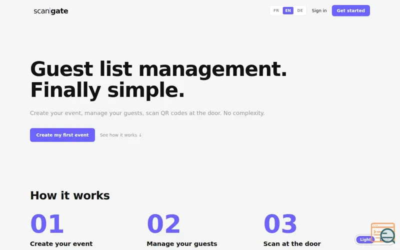 Screenshot of Scangate