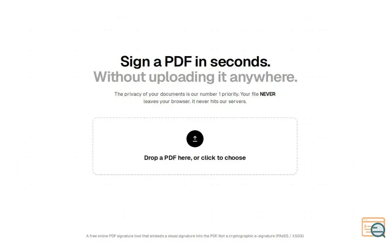 Screenshot of Add Your Signature