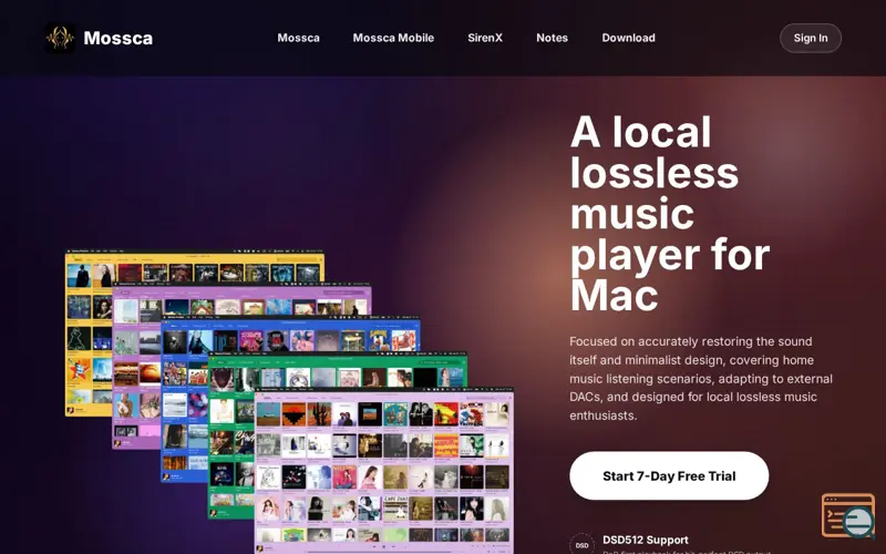 Screenshot of Mossca