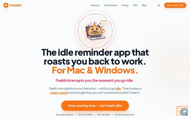 Screenshot of Faahh