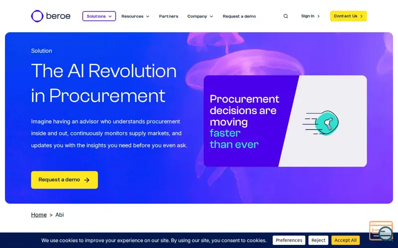 Screenshot of Abi AI Assistant