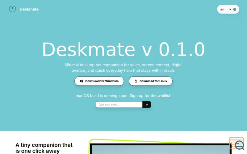 Screenshot of Deskmate Live