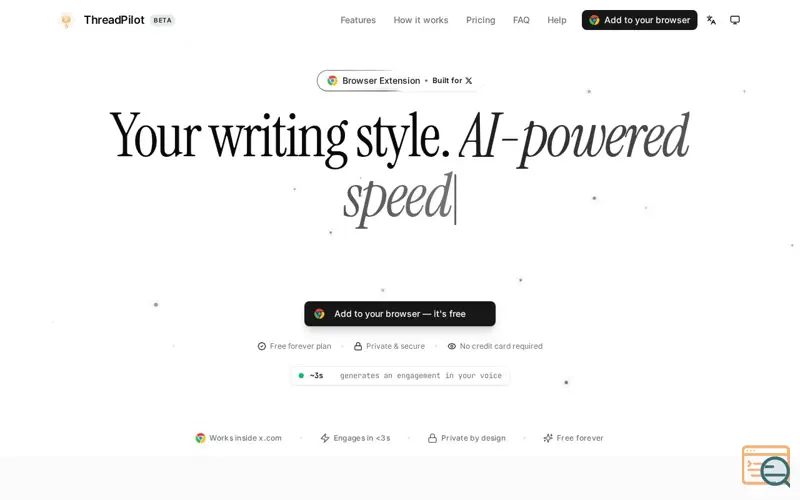 Screenshot of ThreadPilot