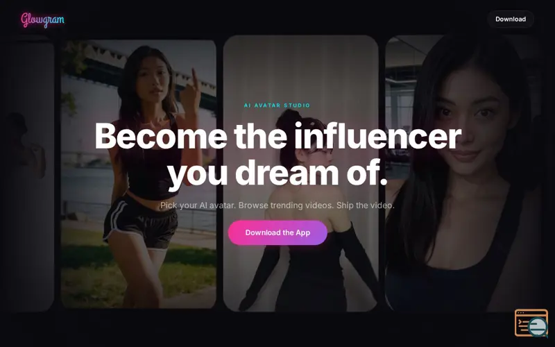 Screenshot of GlowGram